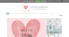 Desktop Screenshot of kleintjebaby.nl