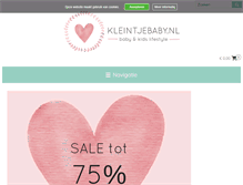 Tablet Screenshot of kleintjebaby.nl